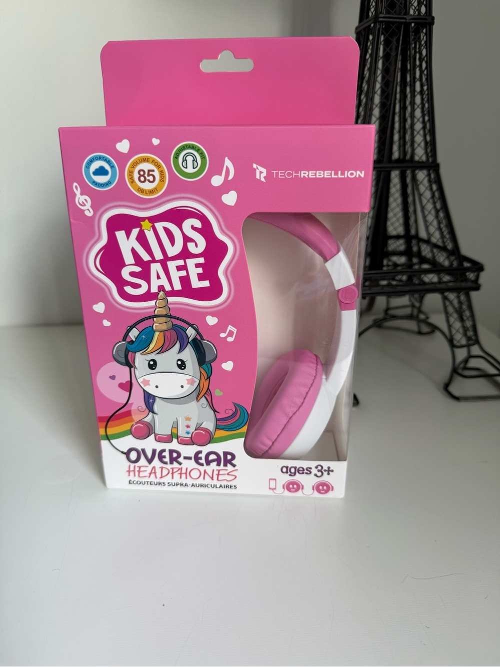 Rebellion Kids Pink Unicorn Over-Ear Headphones